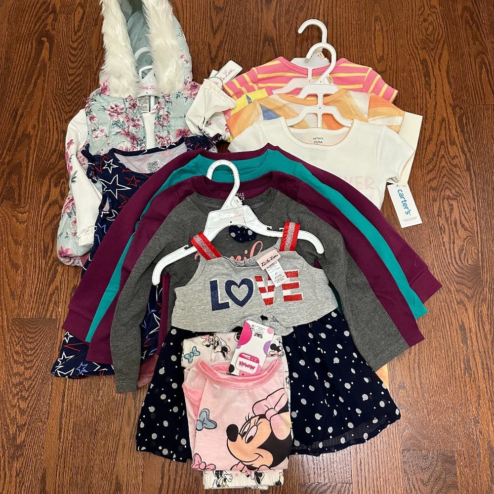 Size 2T - Toddler Girl Clothes Bundle
